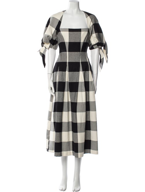 Mara Hoffman Plaid Print Long Dress