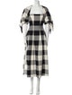 Mara Hoffman Plaid Print Long Dress