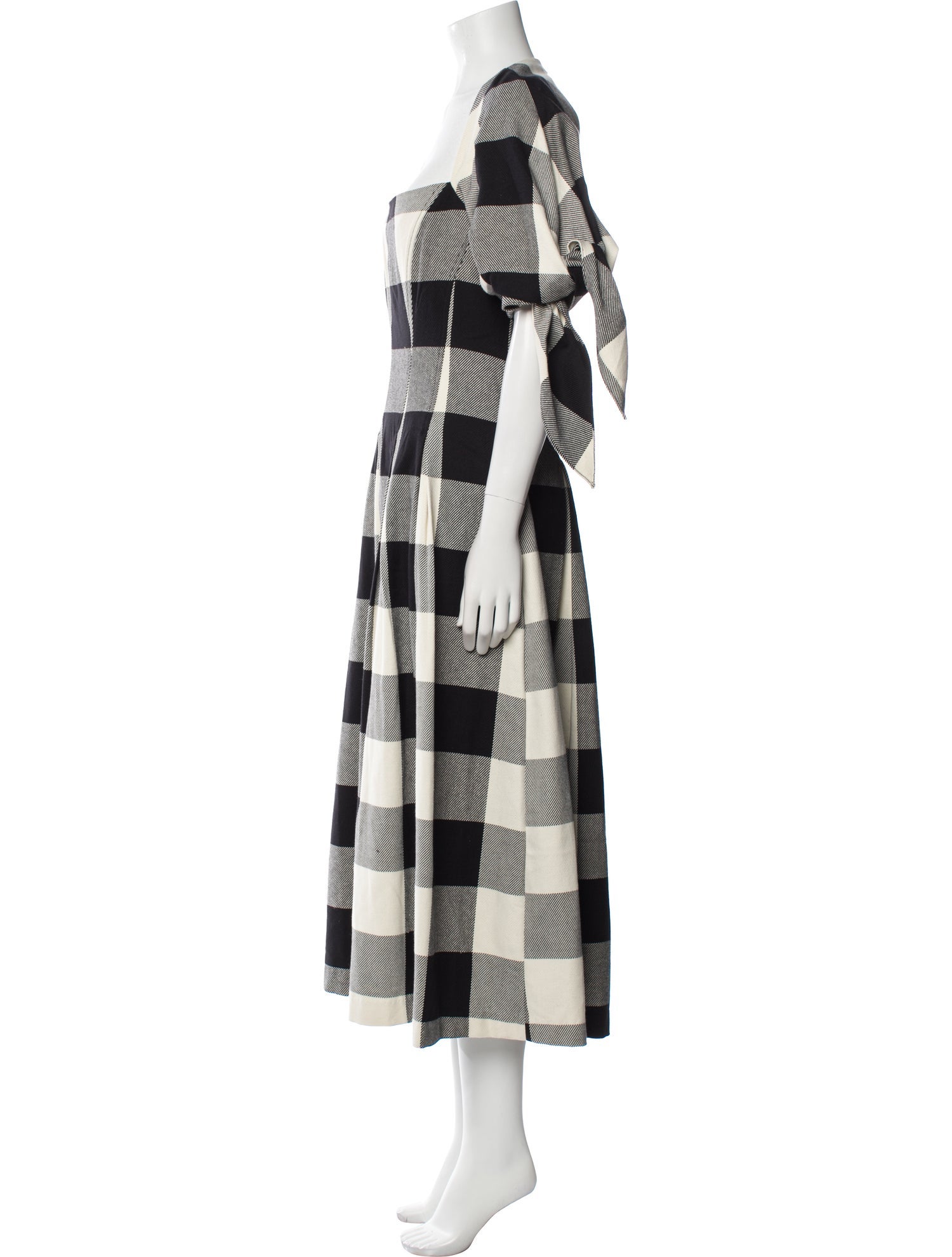 Mara Hoffman Plaid Print Long Dress