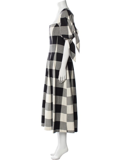 Mara Hoffman Plaid Print Long Dress