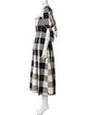 Mara Hoffman Plaid Print Long Dress