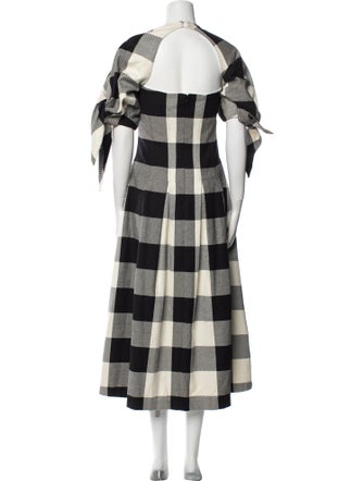 Mara Hoffman Plaid Print Long Dress