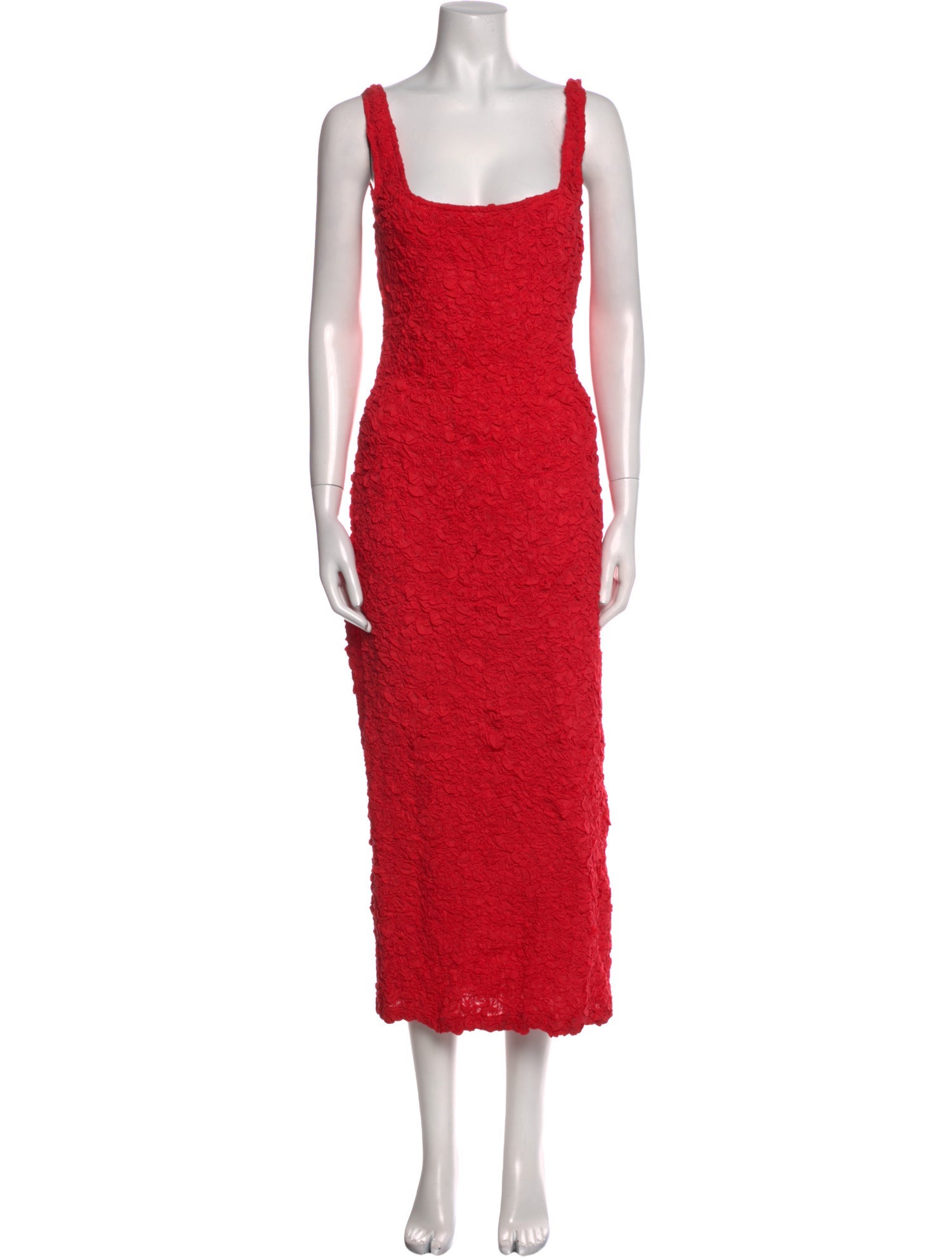 Mara Hoffman Square Neckline Midi Length Dress