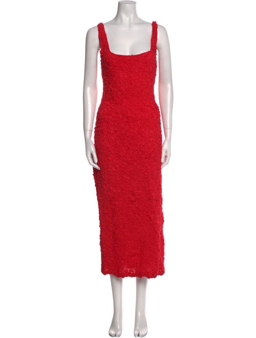 Mara Hoffman Square Neckline Midi Length Dress