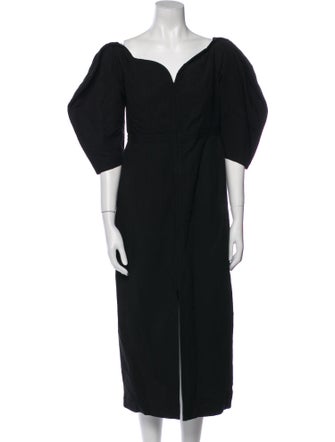 Mara Hoffman Cowl Neck Midi Length Dress