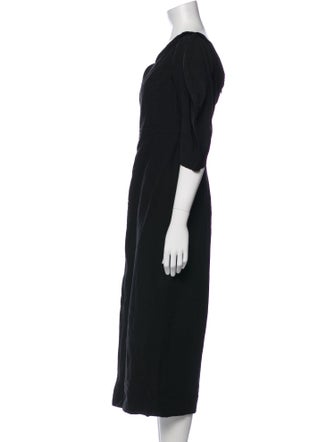 Mara Hoffman Cowl Neck Midi Length Dress