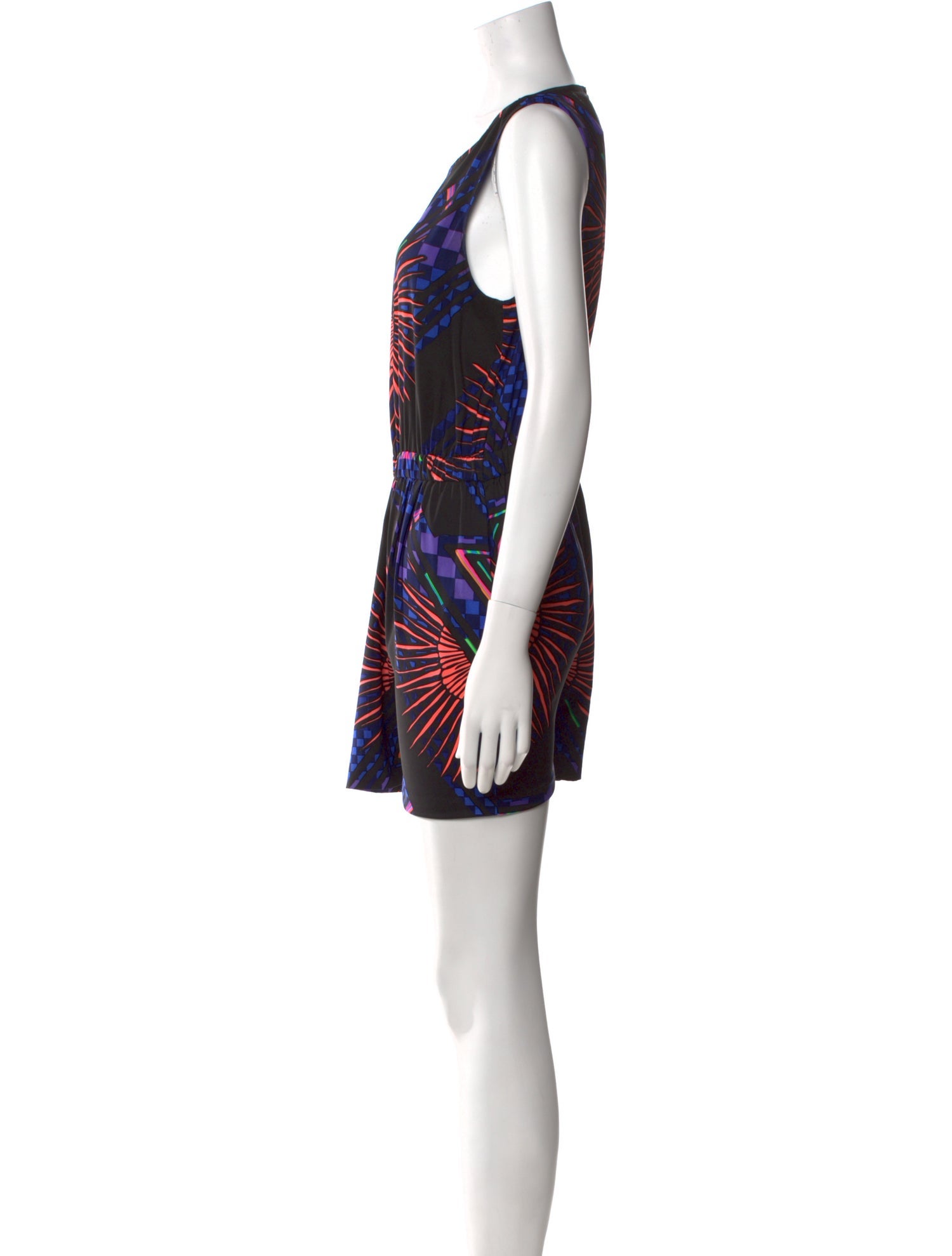 Mara Hoffman Patterned Scoop Neck Romper