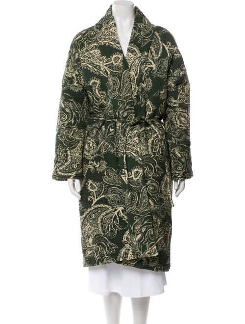 Mara Hoffman Paisley Print Faux Fur Coat