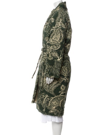 Mara Hoffman Paisley Print Faux Fur Coat