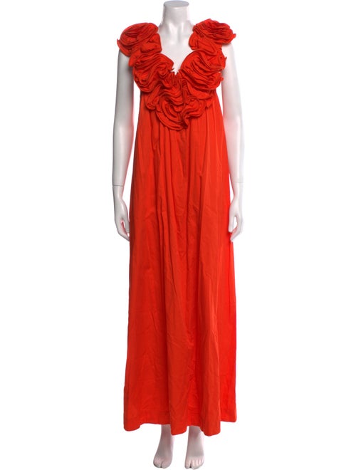 Mara Hoffman V-Neck Long Dress