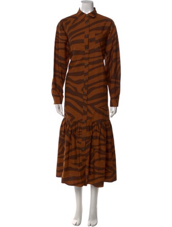 Mara Hoffman Animal Print Long Dress