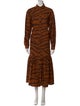 Mara Hoffman Animal Print Long Dress