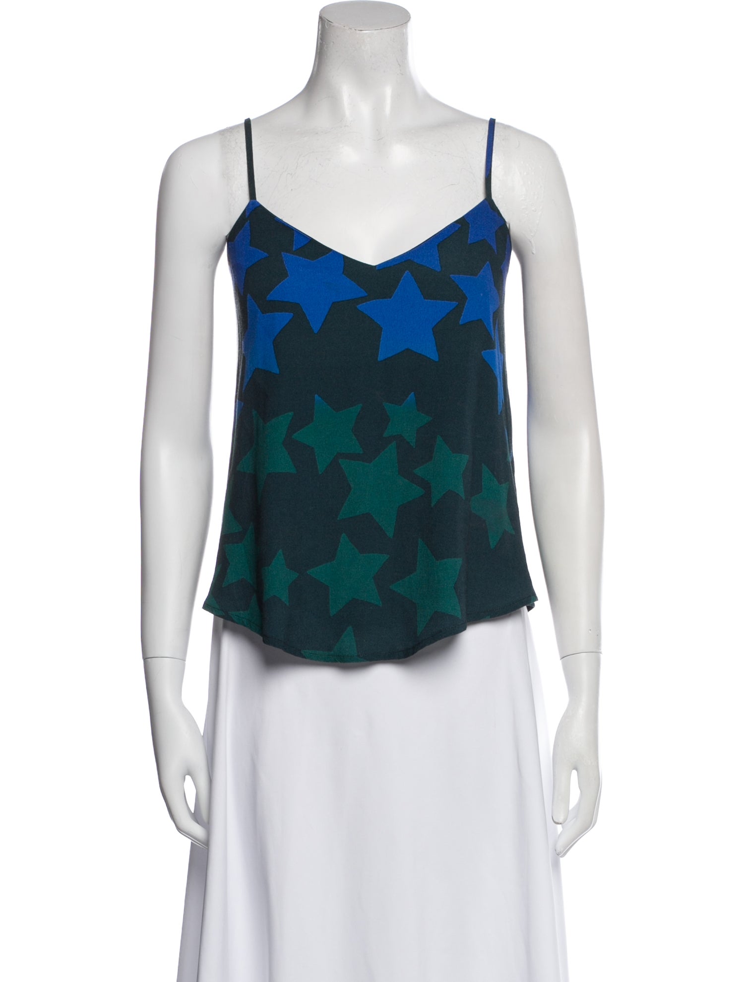 Mara Hoffman Printed V-Neck Crop Top