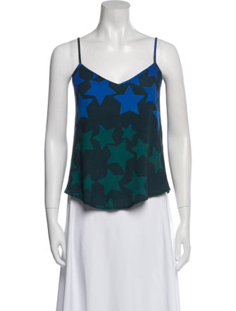 Mara Hoffman Printed V-Neck Crop Top