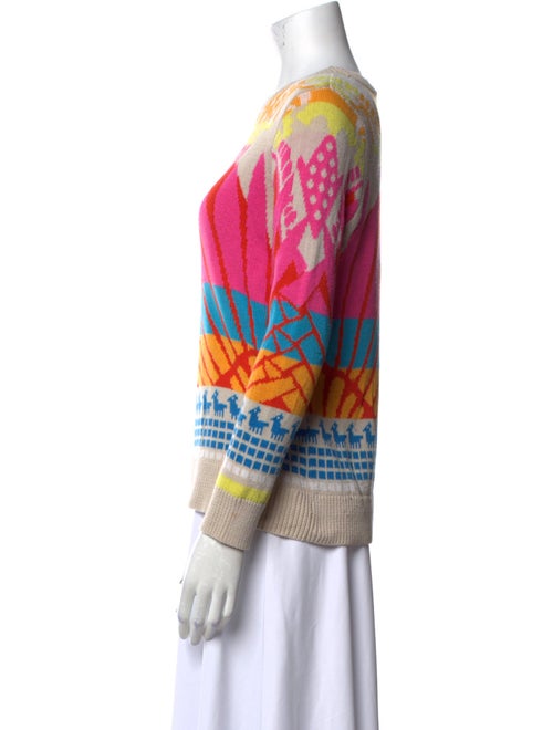 Mara Hoffman Printed Scoop Neck Sweater