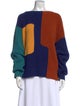 Mara Hoffman Colorblock Pattern Bateau Neckline Sweater