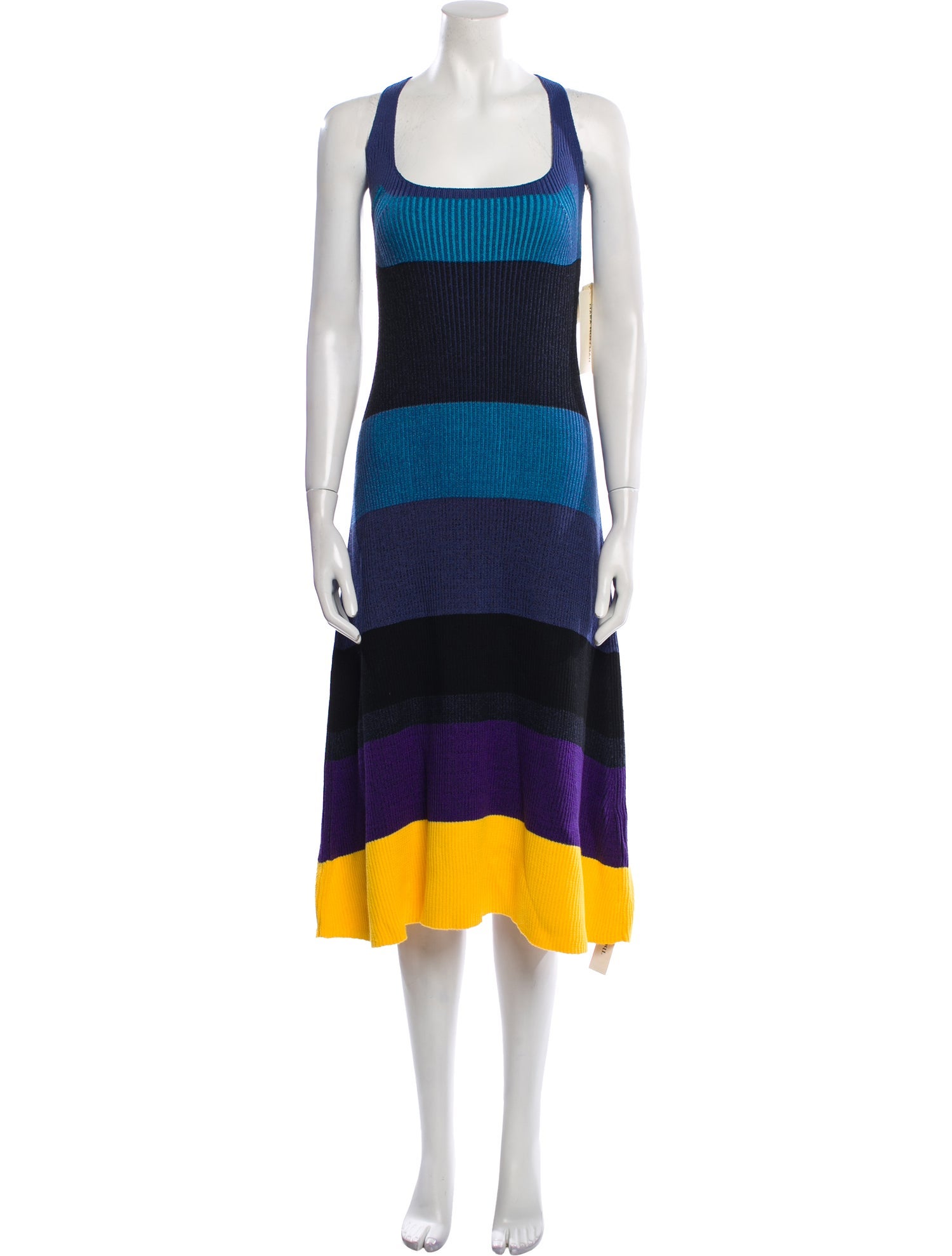 Mara Hoffman Striped Midi Length Dress w/ Tags