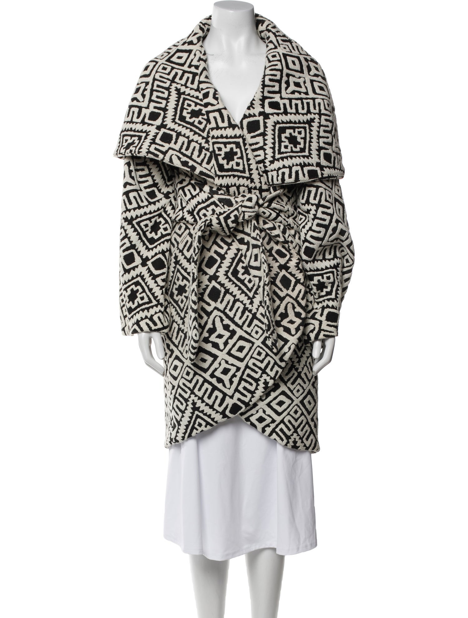 Mara Hoffman Animal Print Trench Coat