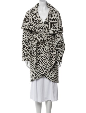 Mara Hoffman Animal Print Trench Coat