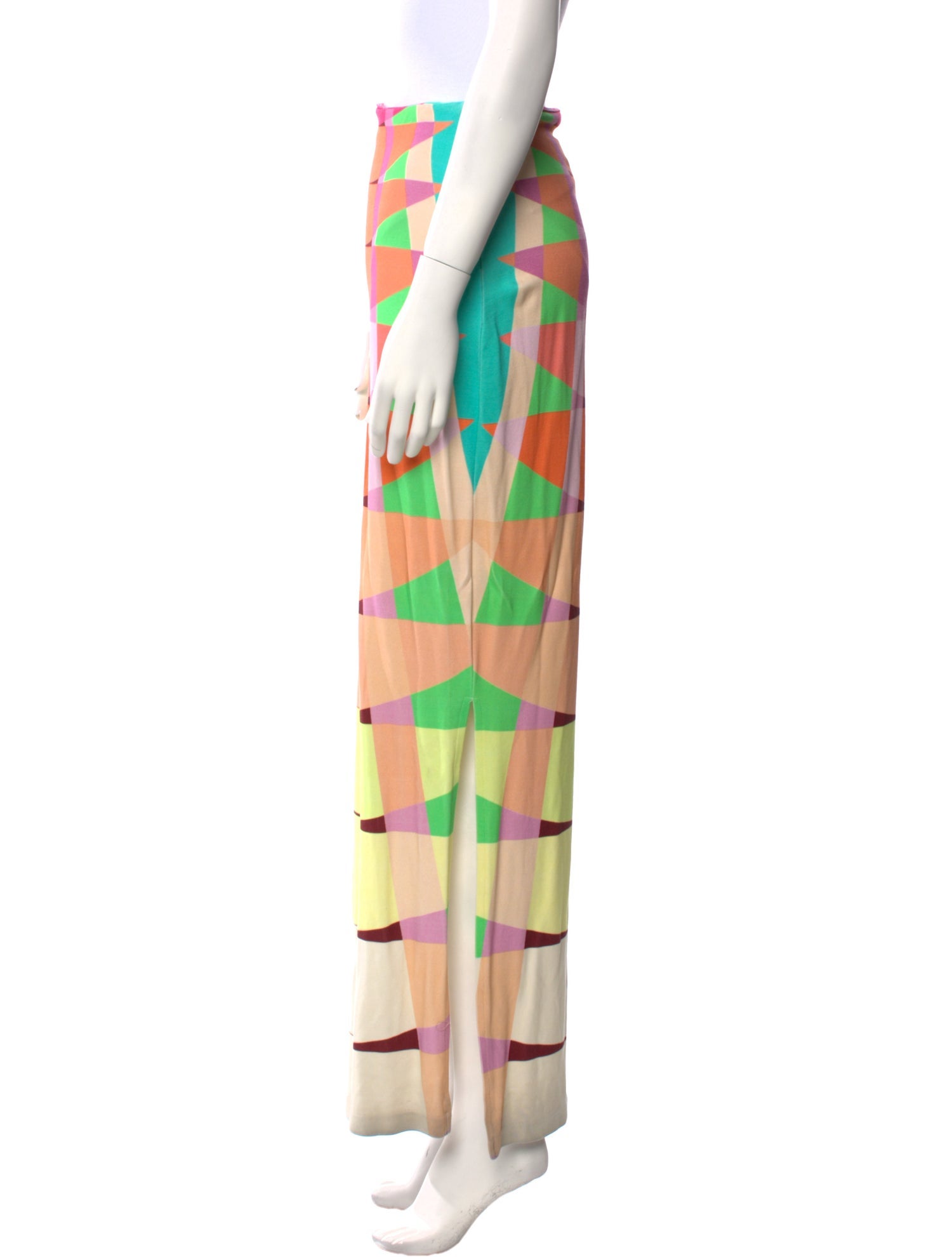 Mara Hoffman Colorblock Pattern Long Skirt