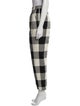 Mara Hoffman Plaid Print Straight Leg Pants