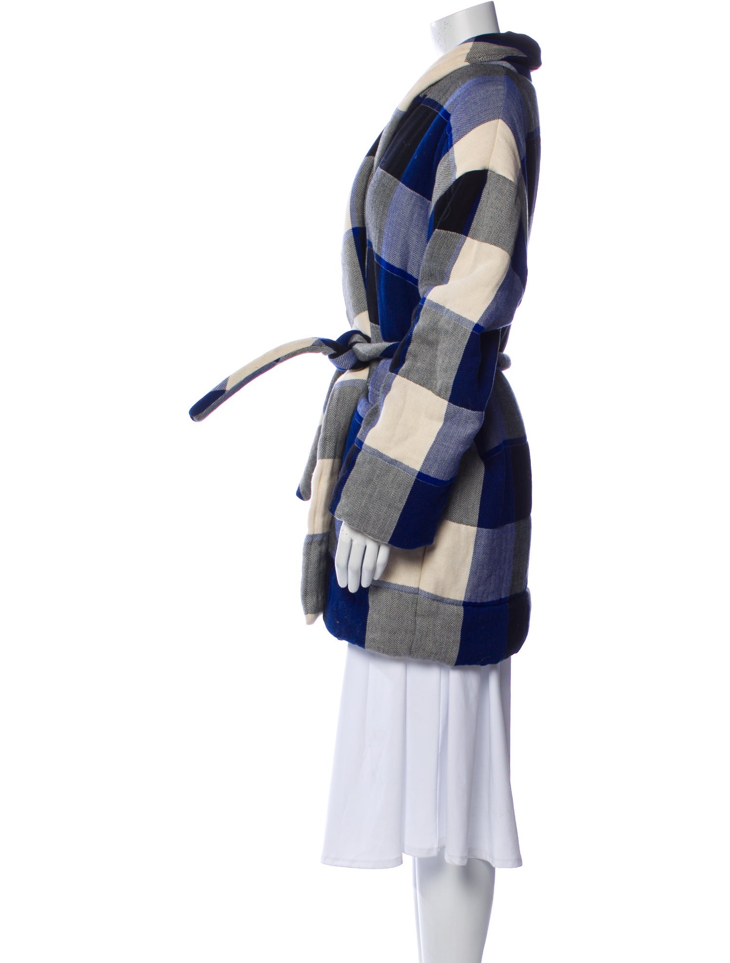 Mara Hoffman Plaid Print Peacoat