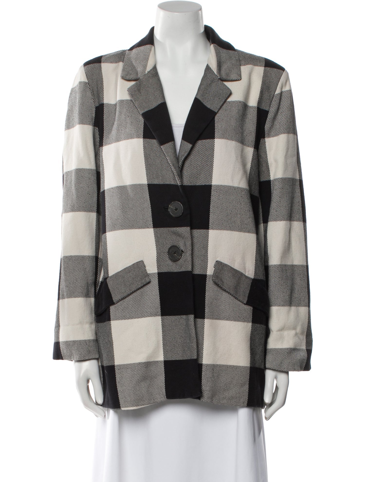 Mara Hoffman Plaid Print Coat