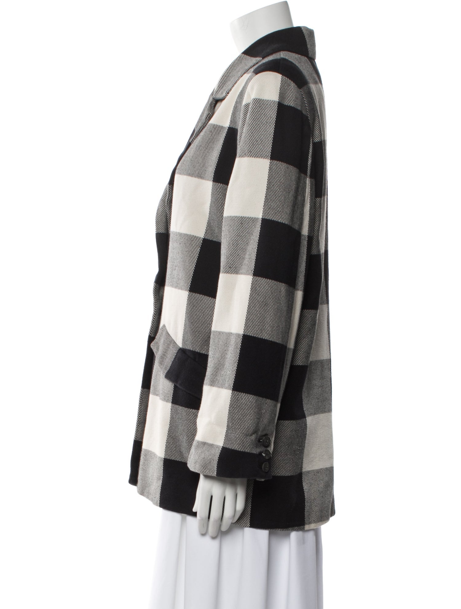 Mara Hoffman Plaid Print Coat