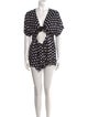 Mara Hoffman Polka Dot Print Open Front Romper