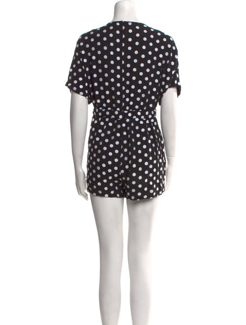 Mara Hoffman Polka Dot Print Open Front Romper