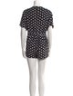Mara Hoffman Polka Dot Print Open Front Romper