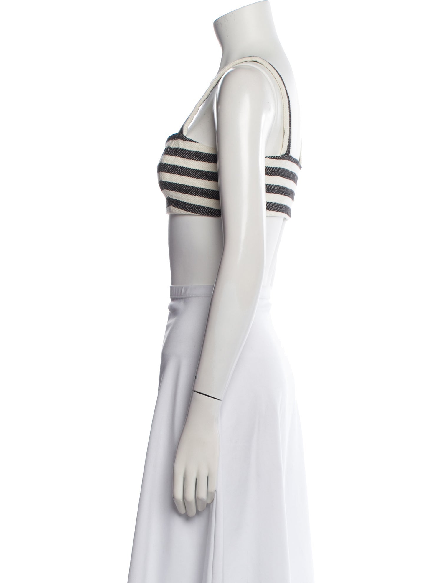 Mara Hoffman Striped Square Neckline Crop Top
