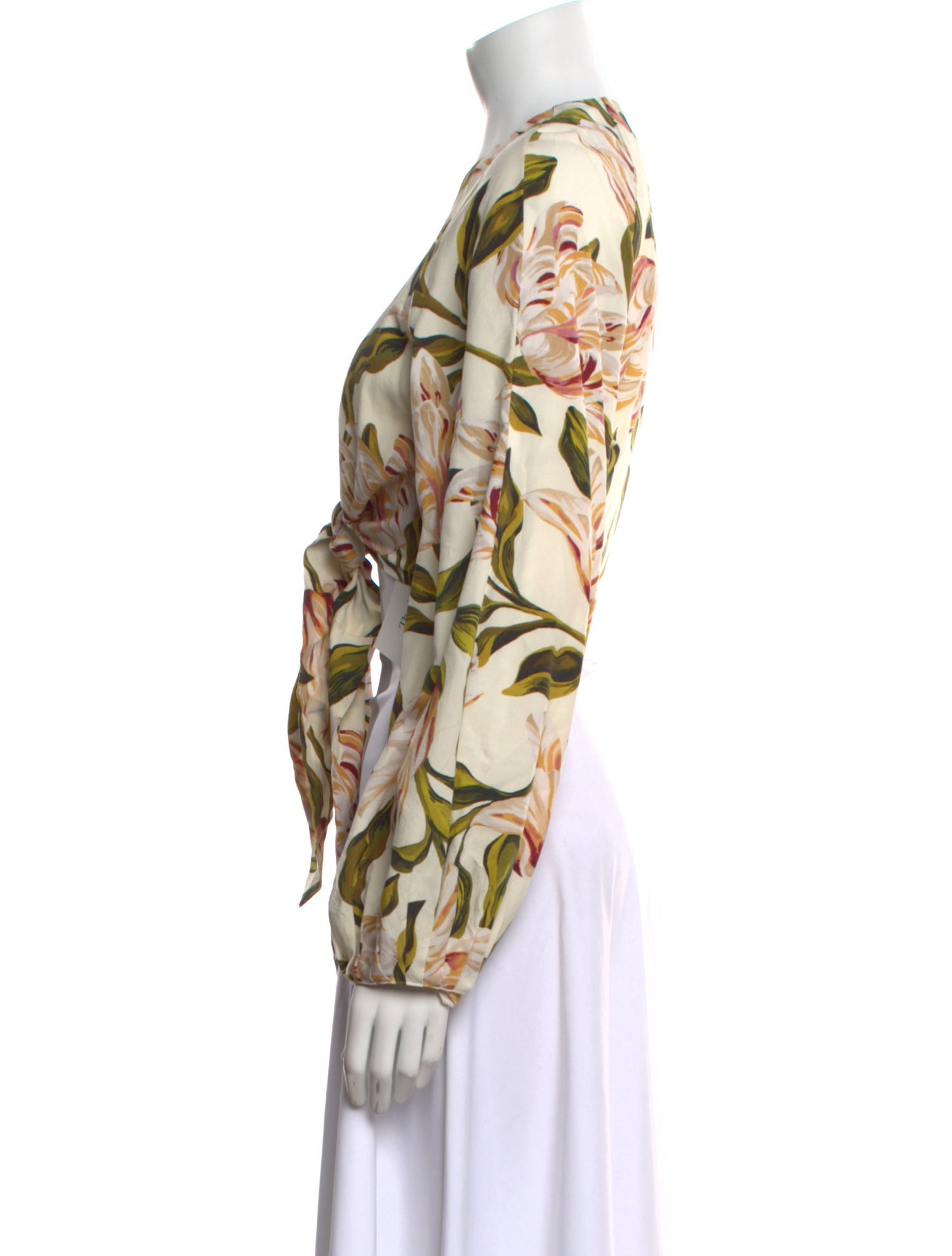 Mara Hoffman Floral Print V-Neck Blouse