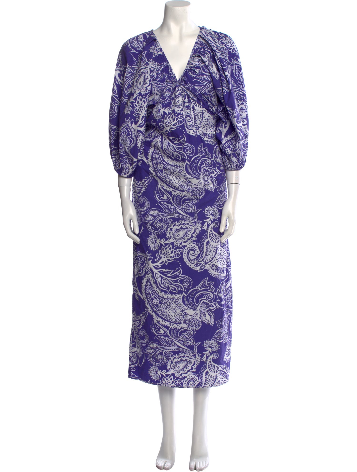 Mara Hoffman Paisley Print Midi Length Dress