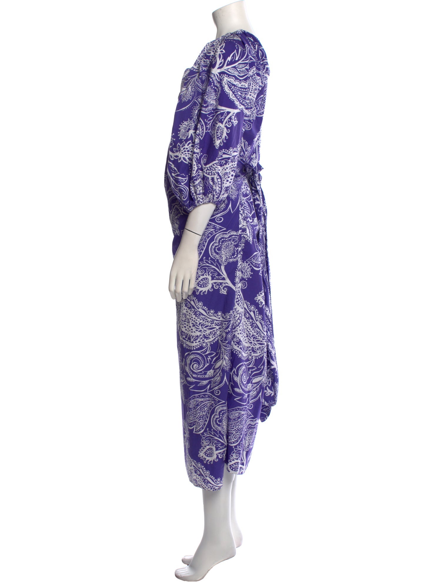 Mara Hoffman Paisley Print Midi Length Dress