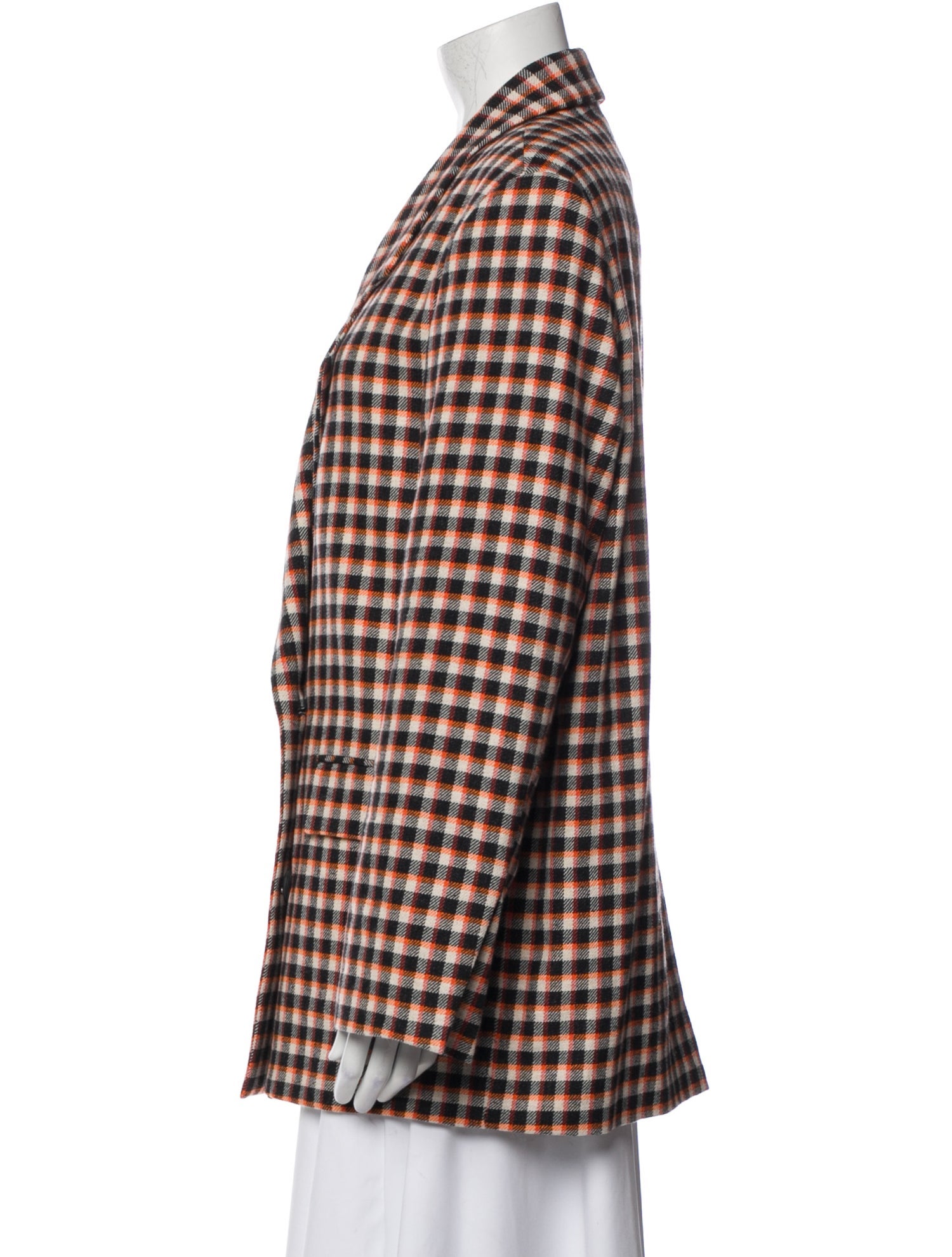 Mara Hoffman Plaid Print Blazer