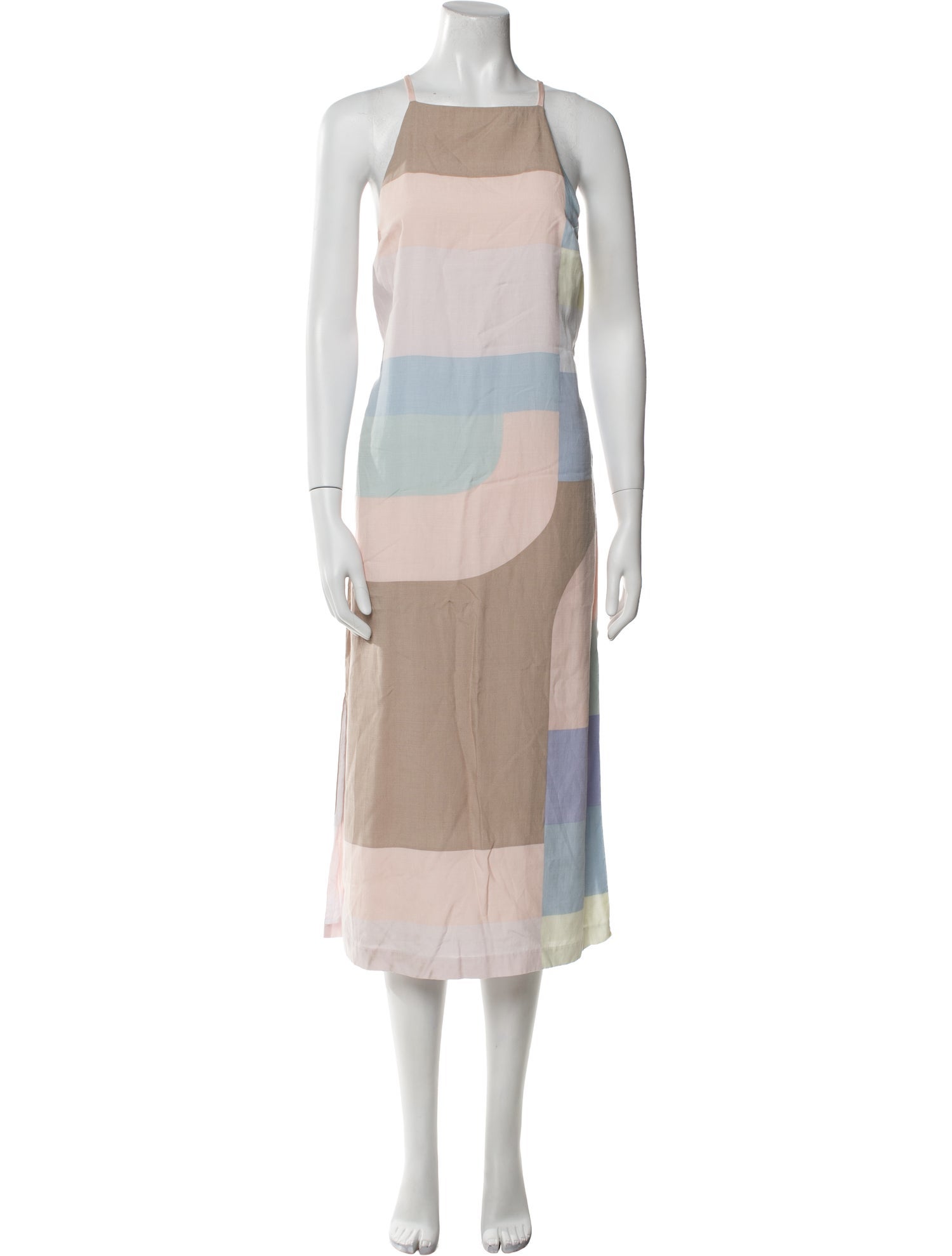 Mara Hoffman Colorblock Pattern Midi Length Dress