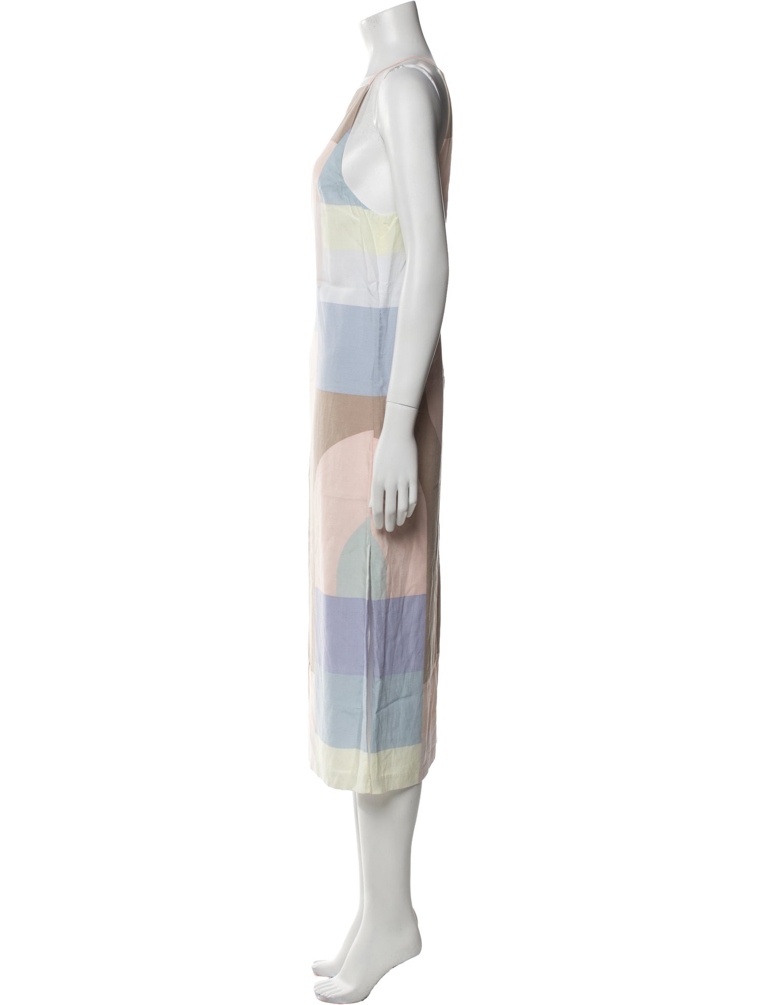 Mara Hoffman Colorblock Pattern Midi Length Dress