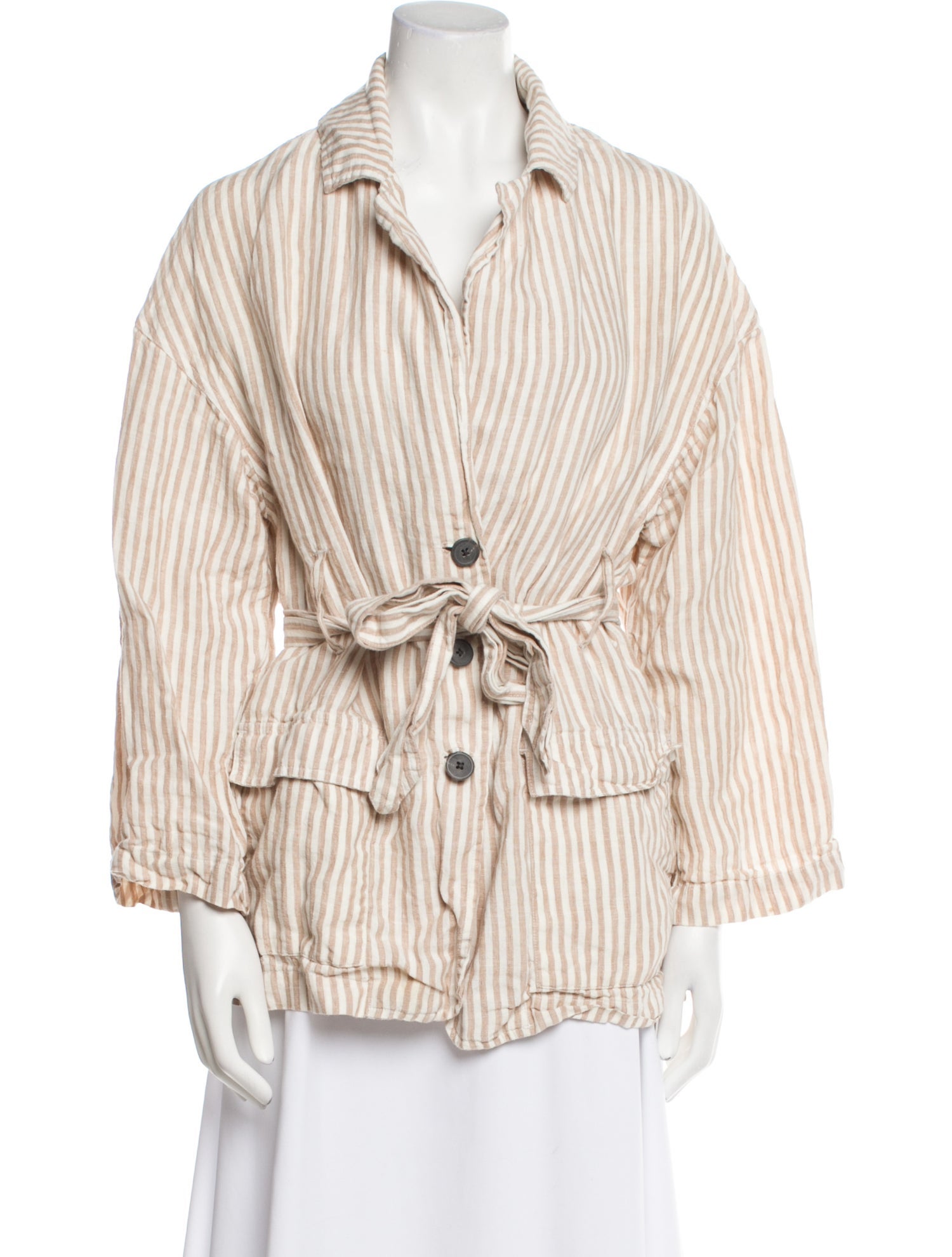 Mara Hoffman Linen Striped Jacket