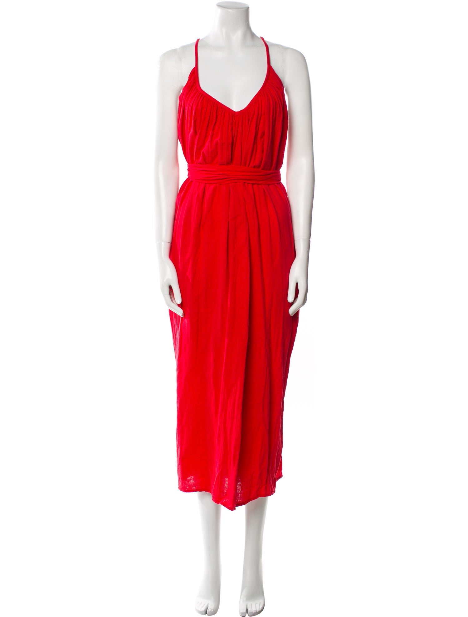 Mara Hoffman V-Neck Midi Length Dress