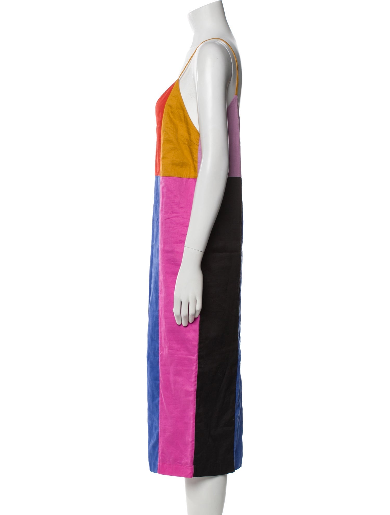 Mara Hoffman Colorblock Pattern Midi Length Dress