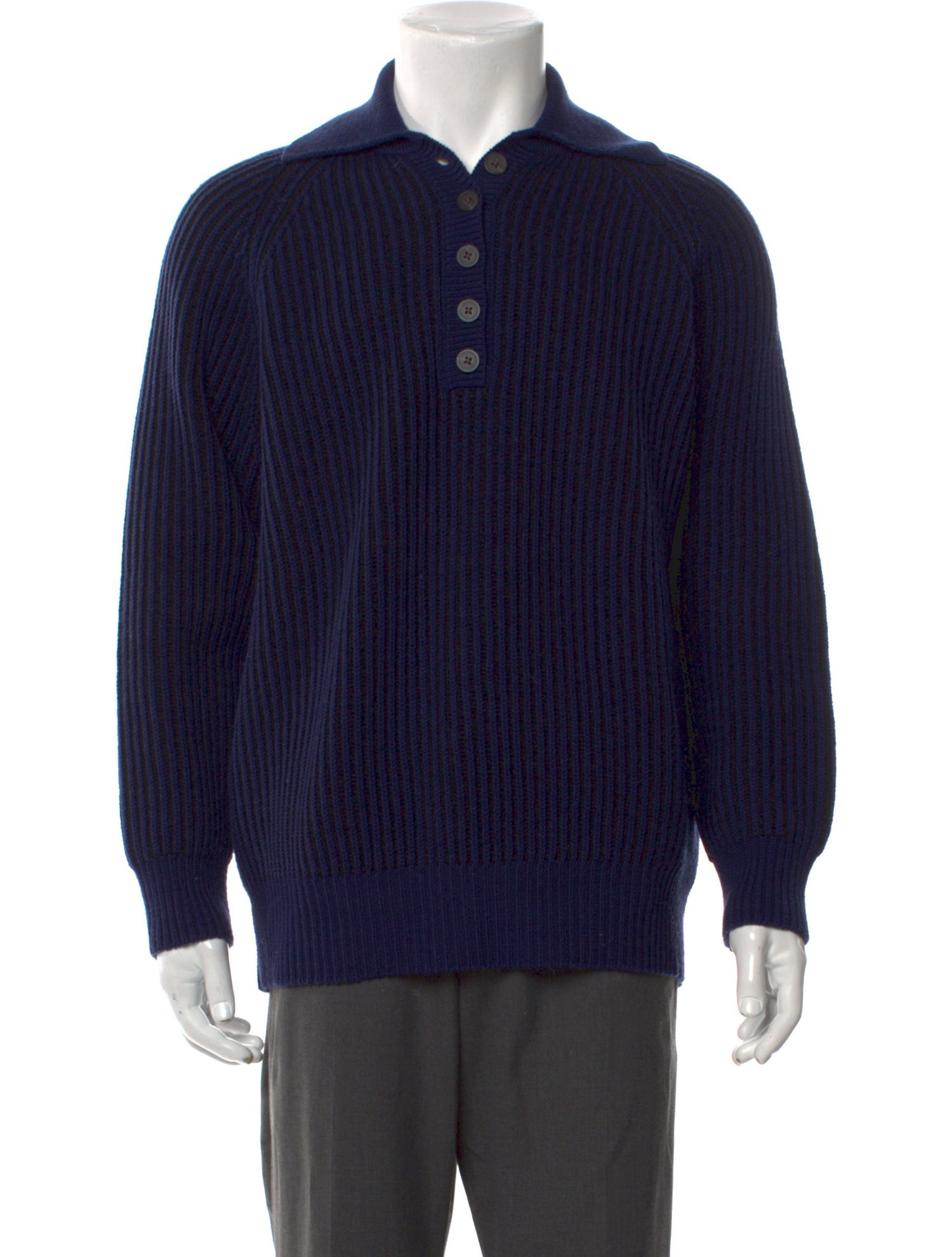 Mara Hoffman Wool Collar Polo Sweater