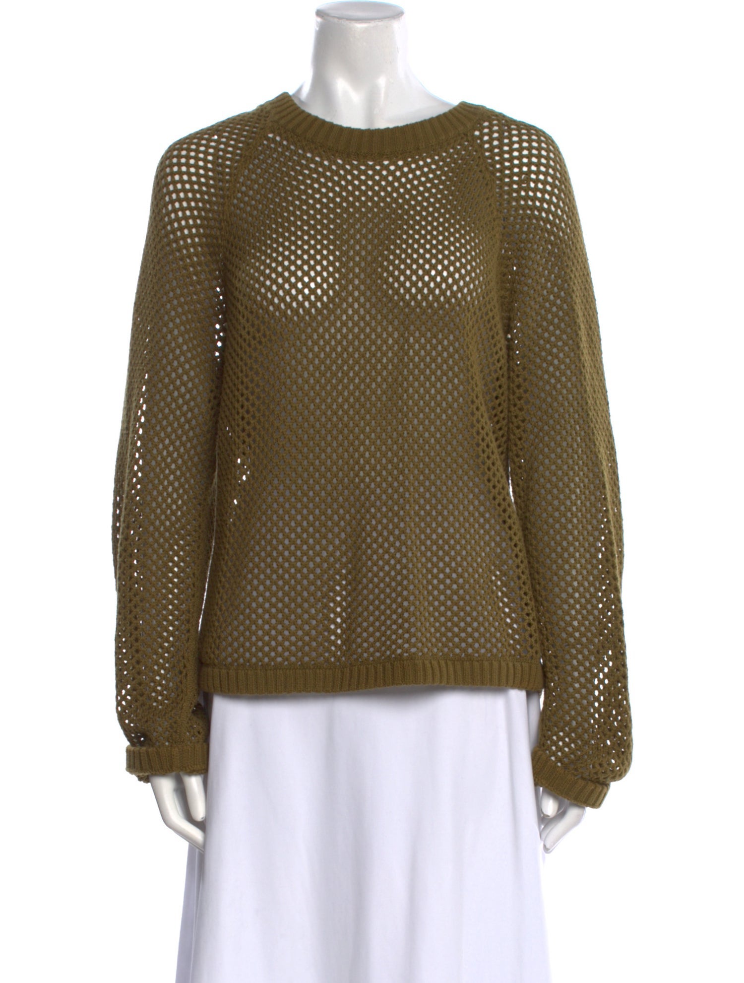 Mara Hoffman Crochet Crew Neck Sweater