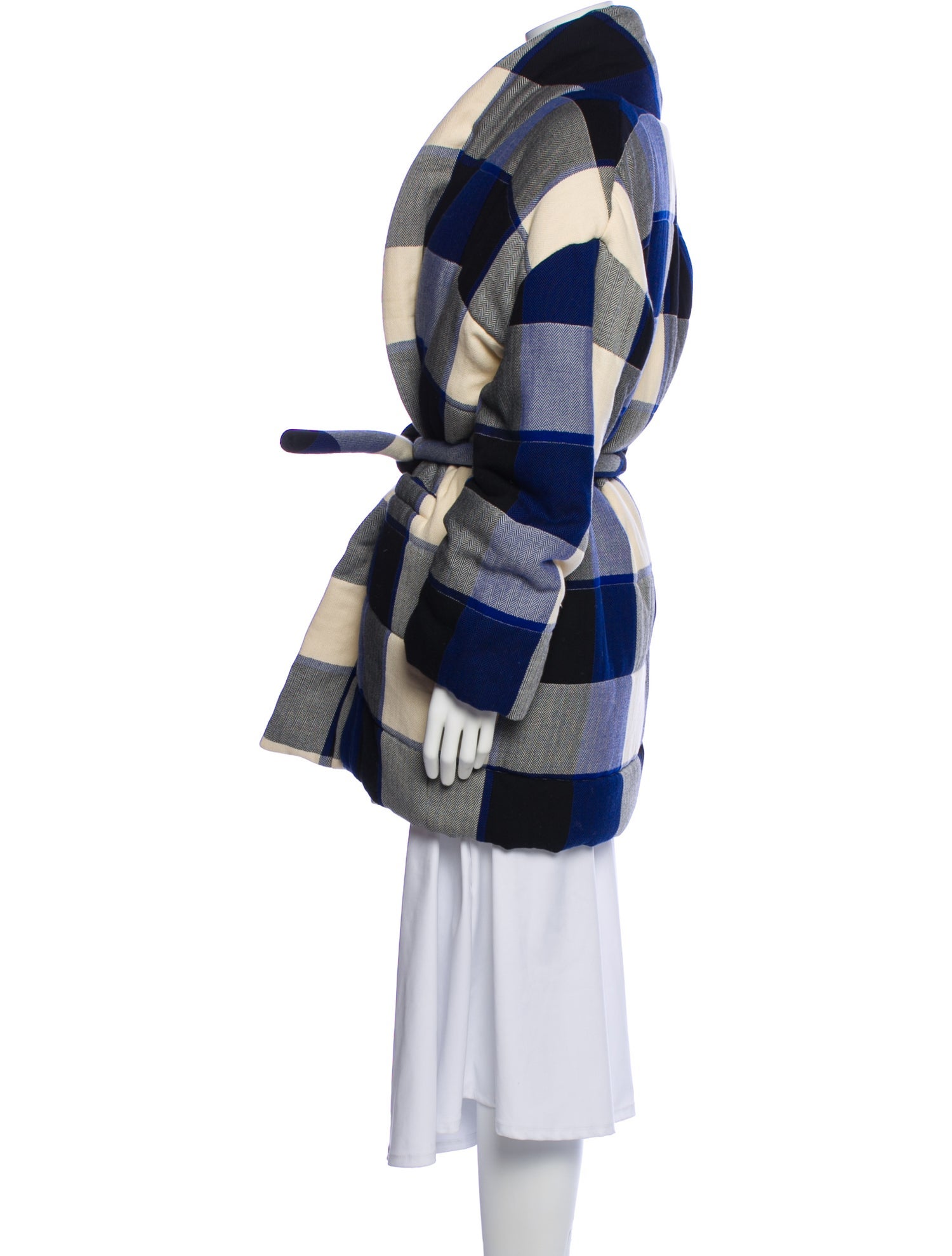 Mara Hoffman Plaid Print Coat