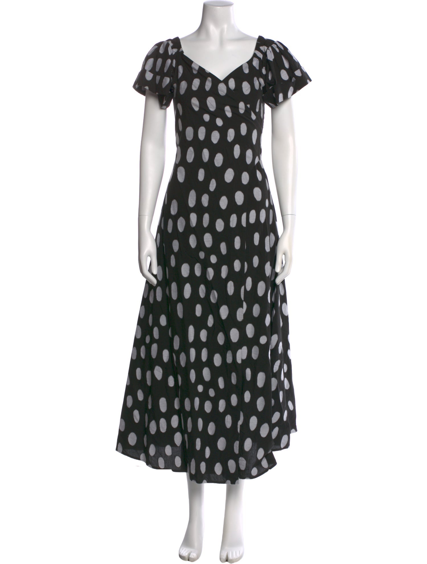 Mara Hoffman Polka Dot Print Long Dress