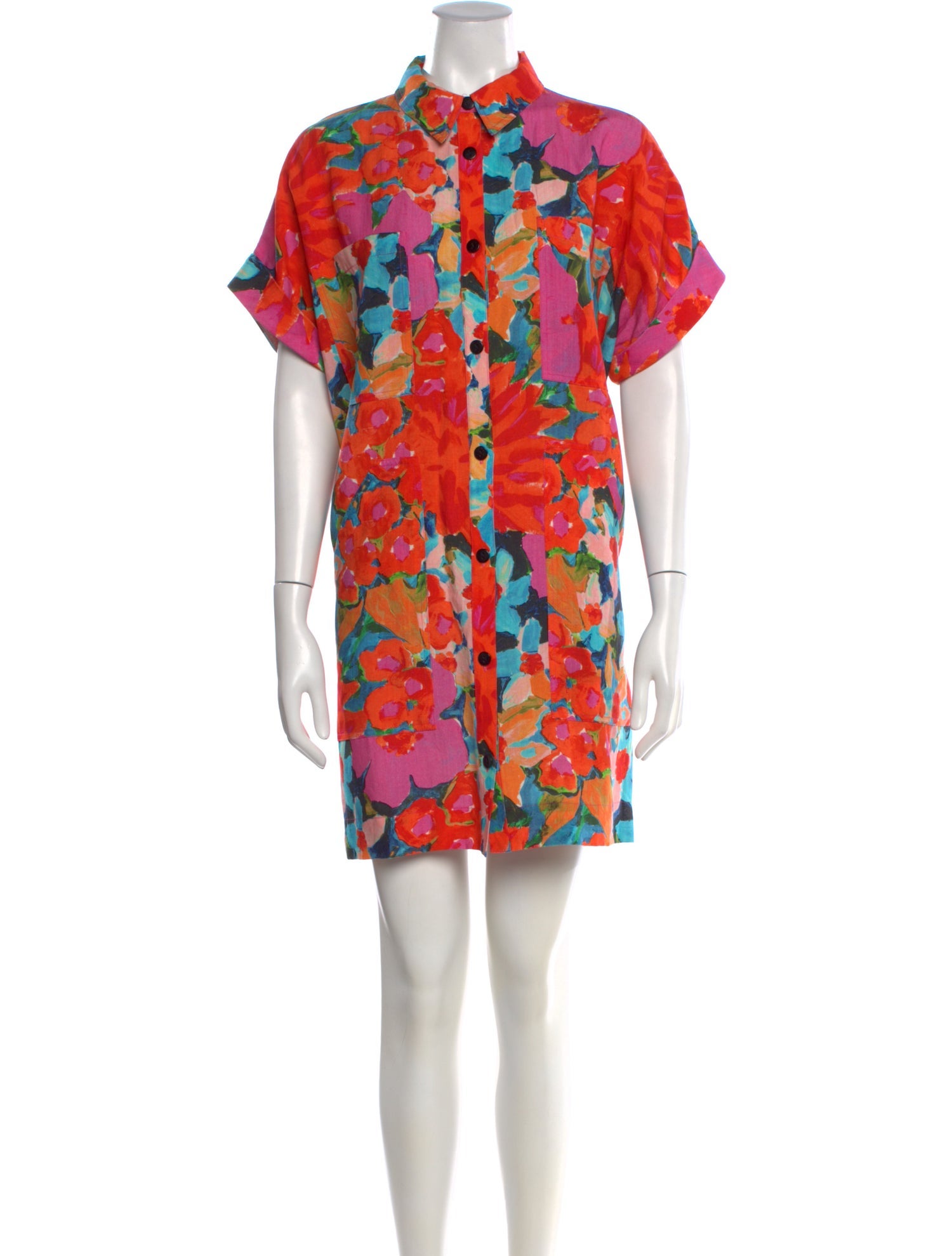 Mara Hoffman Floral Print Mini Dress