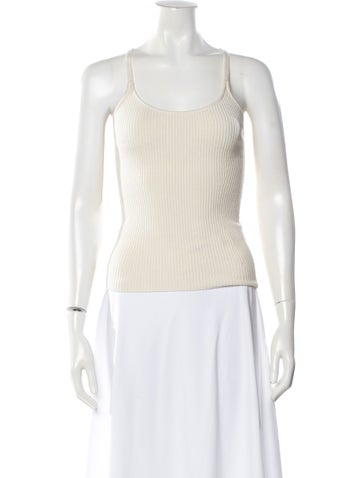 Pre-owned Mara Hoffman Scoop Neck Sweater In Neutral