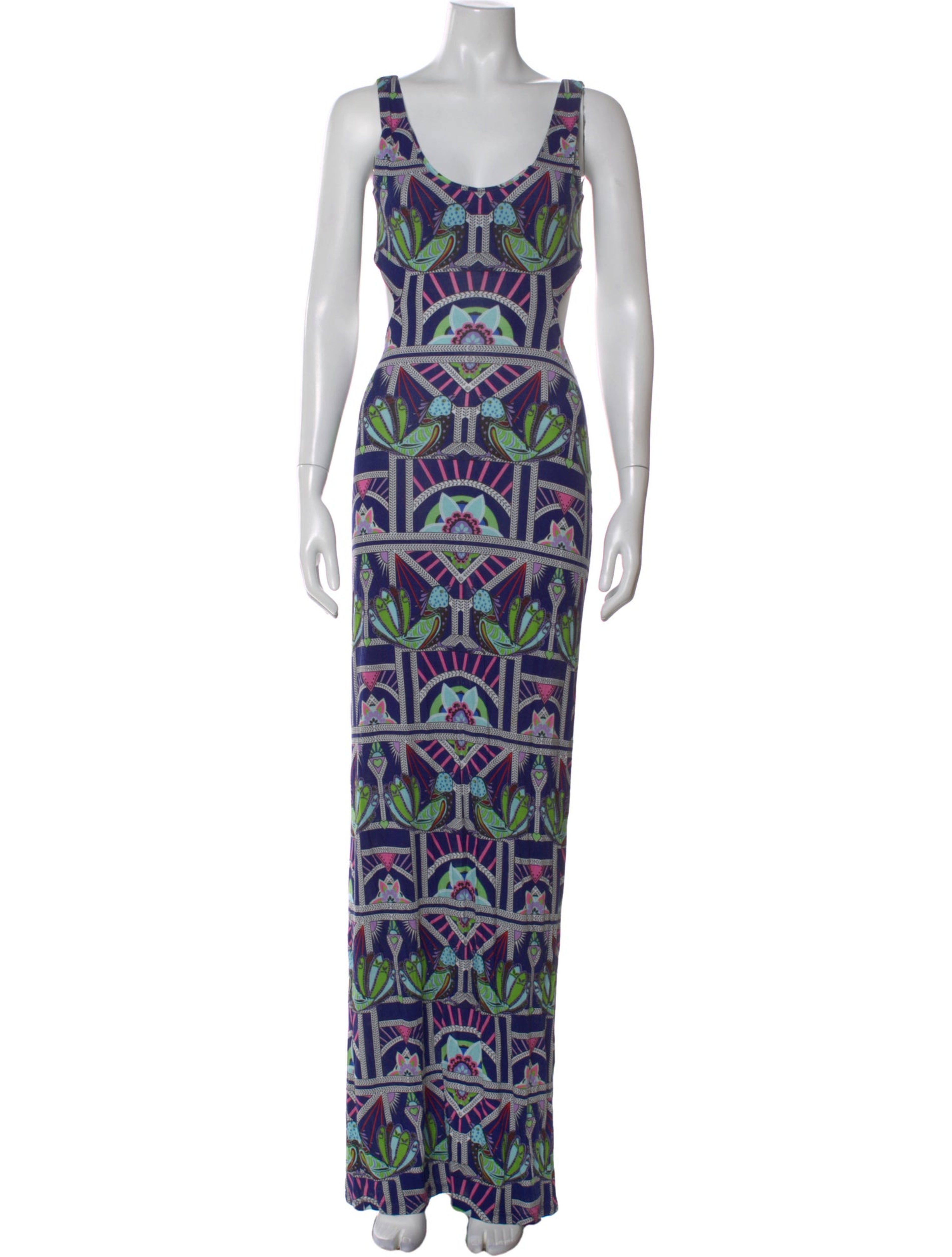 Printed Long Dress