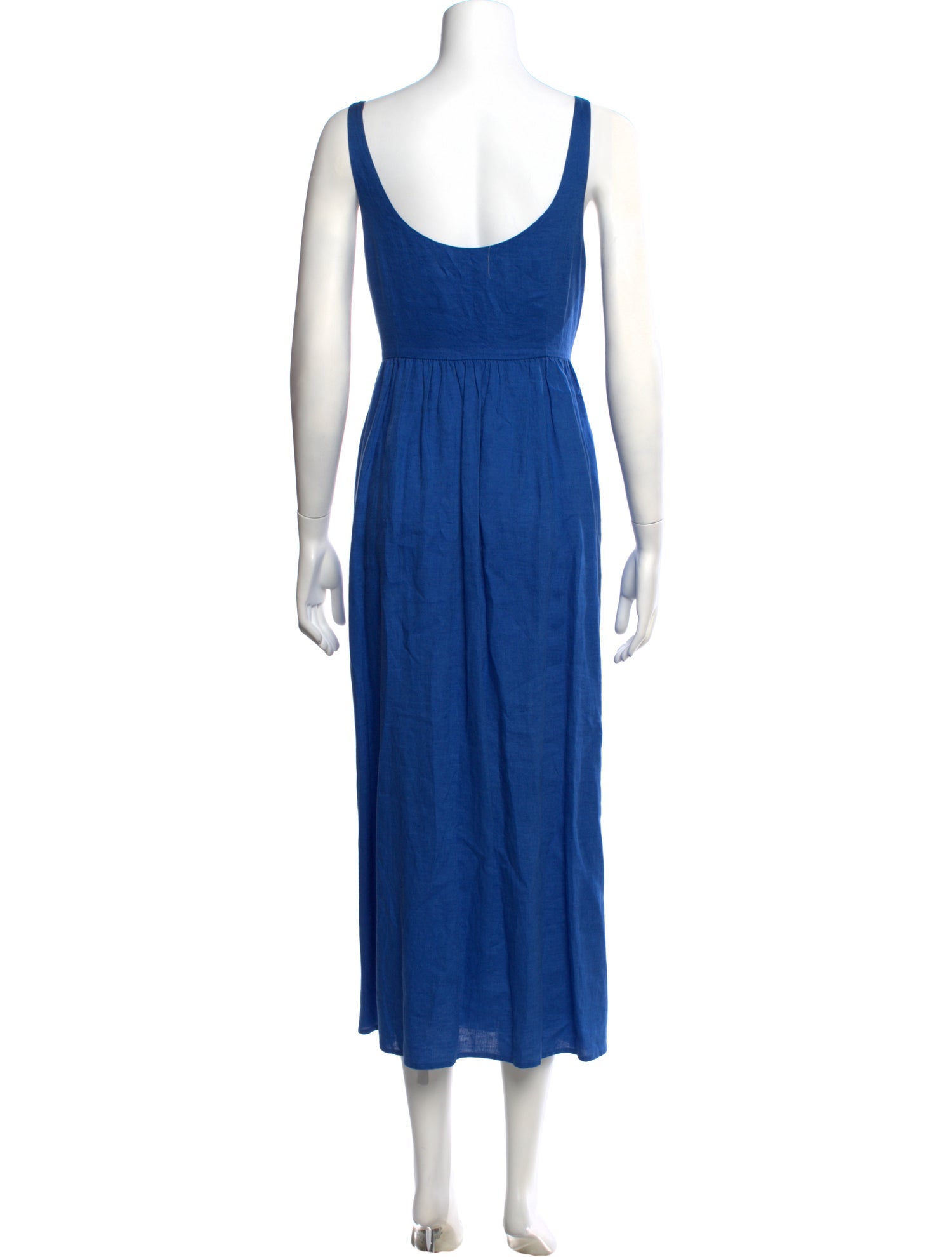 mara hoffman linen dress MARA HOFFMAN Leonara Off-The-Shoulder Midi Dress