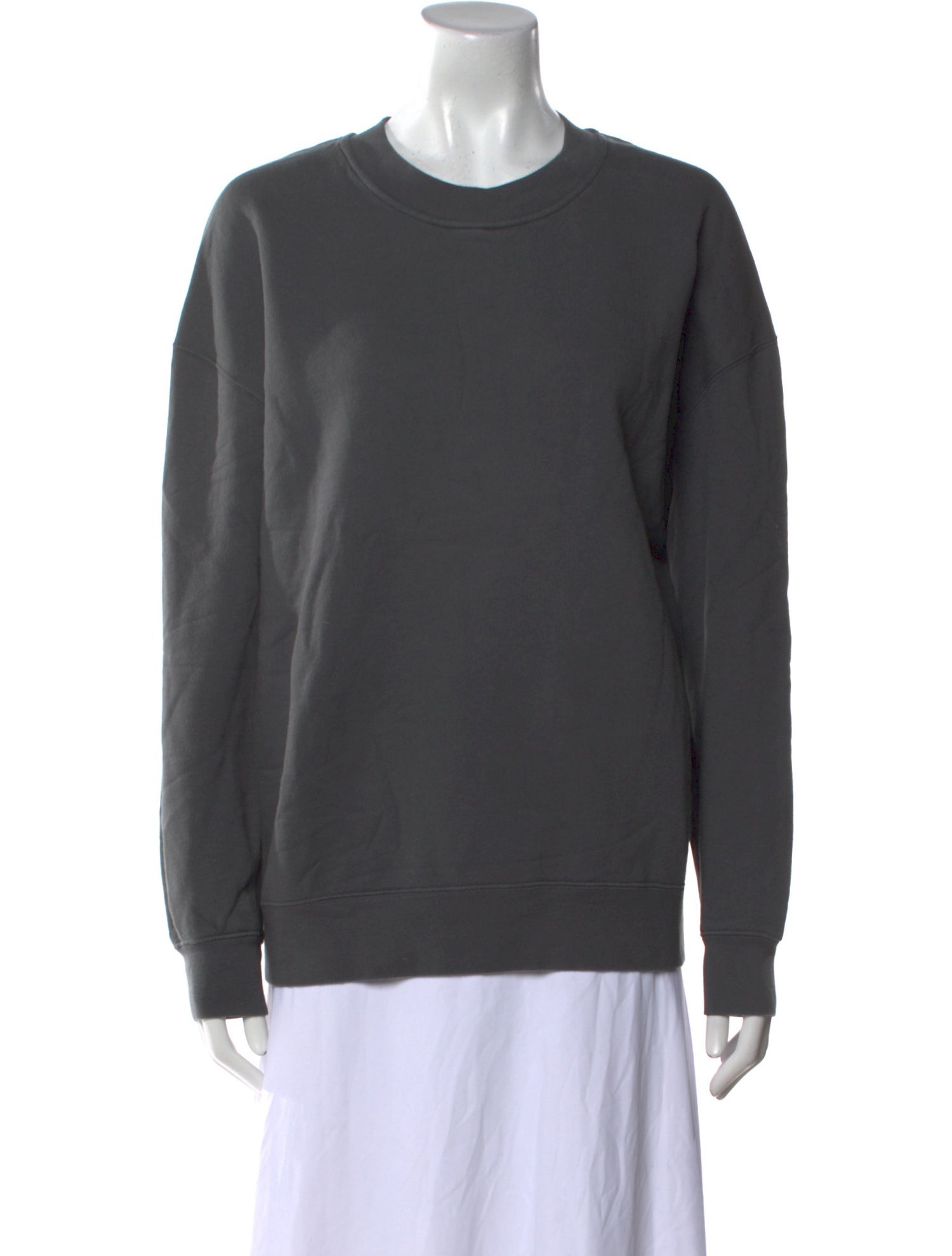 NavyGrey Crew Neck Long Sleeve Sweatshirt